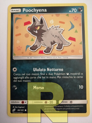 Poochyena   Team Game 86/181   Common   Pokemon   Italian