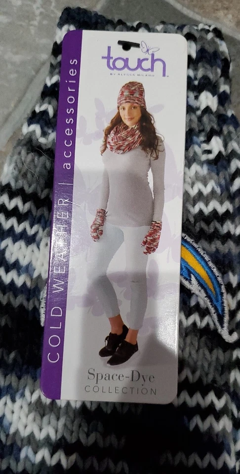 批量 5 件 - NFL 圣地亚哥 Chargers 手套 Touch Alyssa Milano 手套 女式 — 第 4/4 张图片