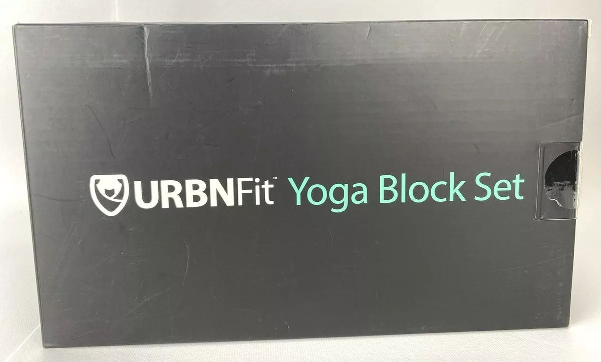 URBNFit Yoga Block Set- (2PC Yoga Blocks Set with Yoga Stretch Strap) New