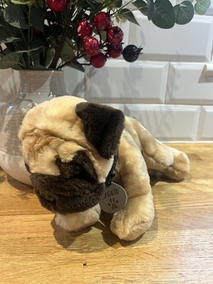 Keel Toys Stofftier Kuscheltier Plüsch Signature Welpen Reggie Mops Hund Welpe 35 cm