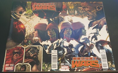 Marvel Comics Secret Wars #1-8 Connecting Cover Variants Full Set NM #DC00613
