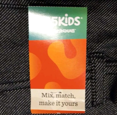365 Kids from Garanimals Girls, Knit Denim Jeggings, Black Soot Size 7 - Picture 2 of 5