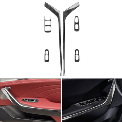 Türdrücker Armlehne Fensterheber Verkleidung für Kia Stinger 2019-2023 Schwarz
