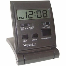 Westclox 47508B Travelmate Folding Alarm Clock