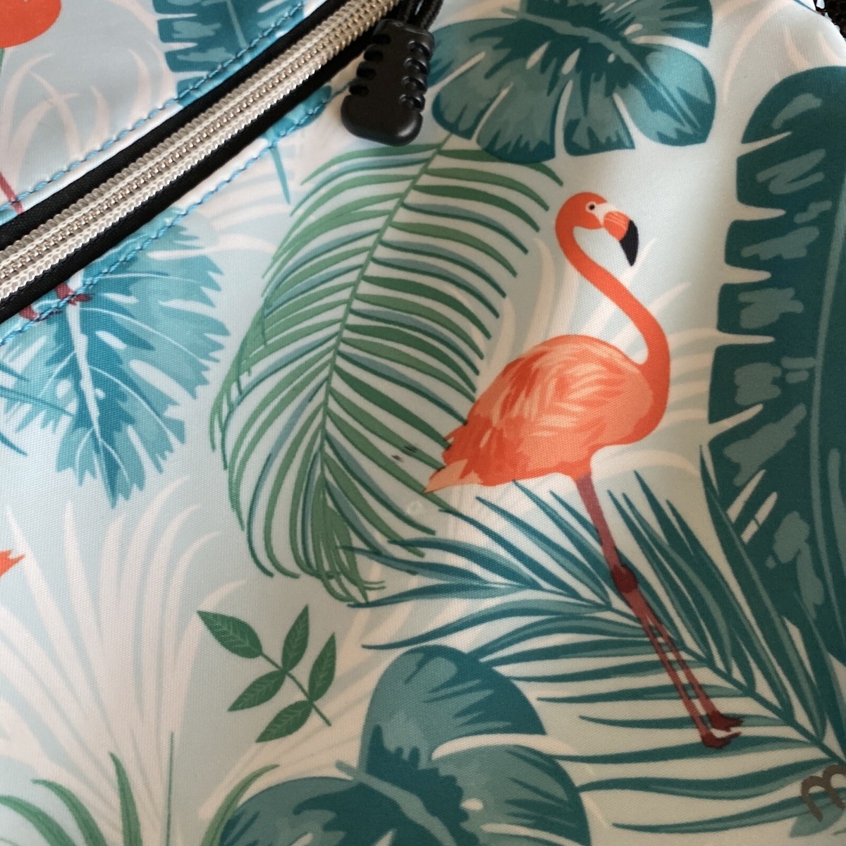Unisex Crossbody Sling Backpack - Travel Hiking Daypack For Women & Men, Flamingo Print