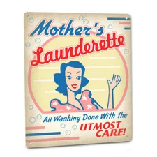 Mothers Laundry Room SIGN Soap Wall Art Launderette Suds Laundromat Washer 185