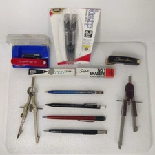 Vintage Drawing / Drafting Mechanical Pencils / Stapler Mixed Lot