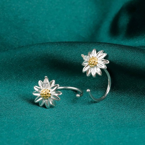 925 Sterling Silver Half Hoops Earrings Tiny Hug Huggie Earrings for Women Men - Bild 28 von 46