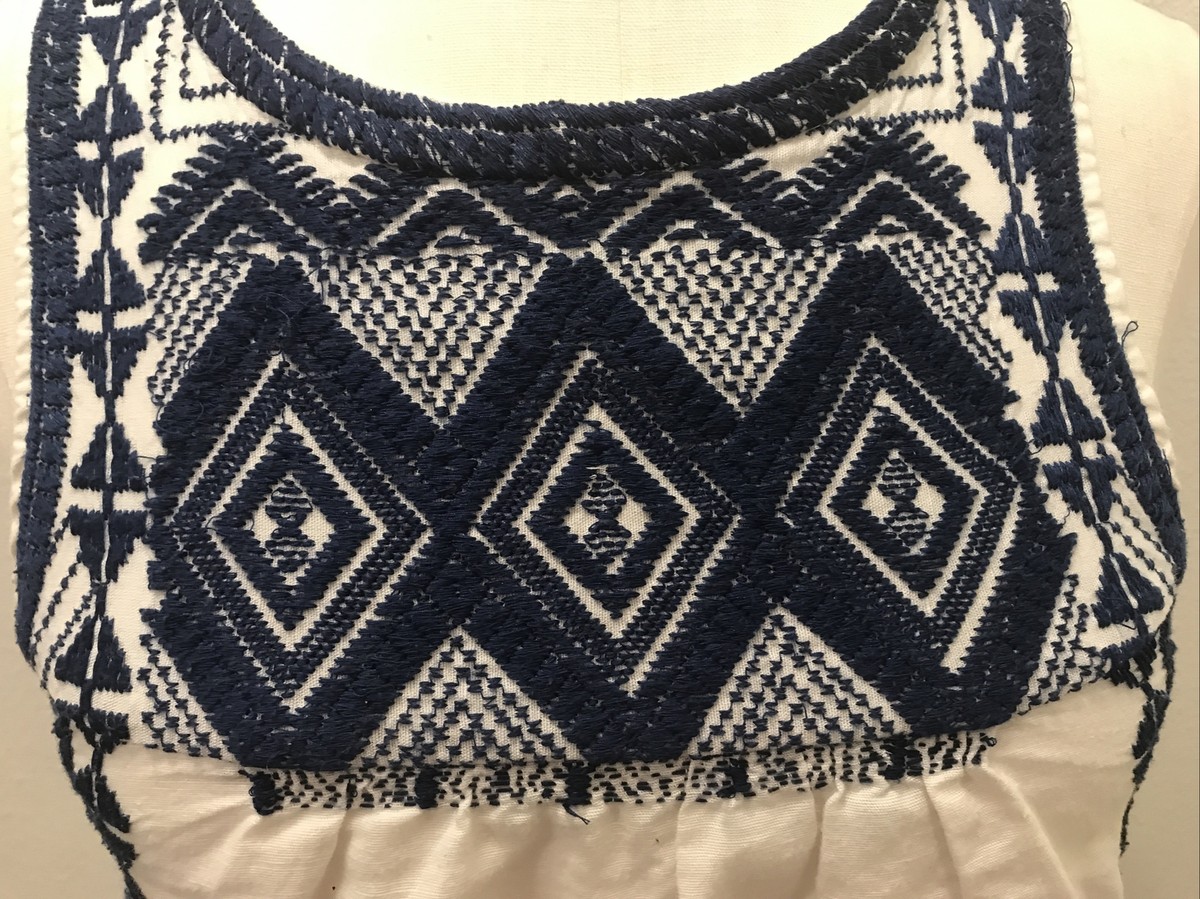 madewell embroidered snowflake quilt mini dress Embroidered Foldover V-Neck Mini Dress