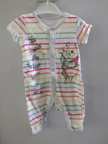 Unisex Baby Disney Winnie The Pooh Romper, 0-3 Months, Primark *Good Condition*