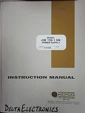 Kepco Model JQE 150-1.5M Power Supply Instruction Manual 