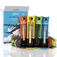 EzFly TSA Travel Friendly Hand to Mouth Habit Replacement Smokeless Inhaler 4pk