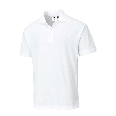 Portwest B210 Naples Polo Shirt Reguläre Größe S Weiß 