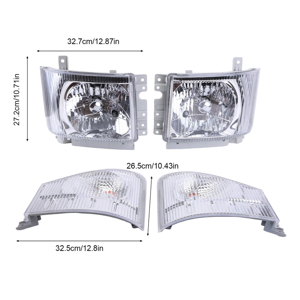 Left Right Headlights Corner Lamps For ISUZU NPR NPR-HD NQR NRR 2008 2009-20 US Foto 3 de 4