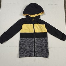 Disney Parks Star Wars Rebel Zip Up Jacket Yellow Black Youth Size Small