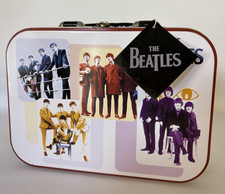 Vintage Annthology Beatles Tin Tote Lunch Box Vandor 2000 64270 With Tag