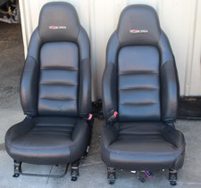 05-13 Chevrolet C6 Z06 Corvette Front Lhrh Leather Seat Set Oem Used