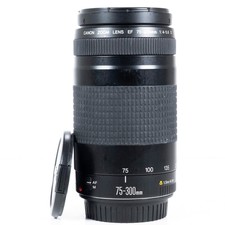 Canon 75-300mm F/4.0-5.6 II Full Frame Auto Focus EF Mount Telephoto Zoom Lens