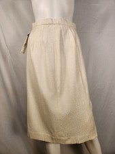 Vintage 80s Ivory Pendleton Midi Jacquard Skirt 12