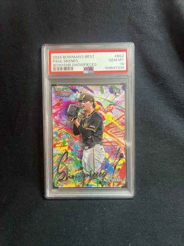 2024 BOWMAN'S BEST BOWMAN PAUL SKENES RC SHOWPIECES ROOKIE PSA 10 PIRATES