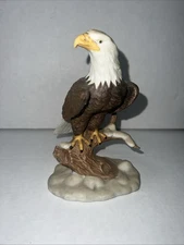 Home Trends Collections  Patriotic Bald American Eagle Porcelain - Hand Painted