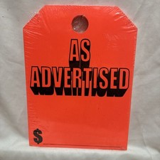 Stock Mirror Hang Tags-AS ADVERTISED