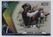 2022 Bowman Chrome Bowman Scouts Top 100 Marco Luciano #BTP-7 0e4z