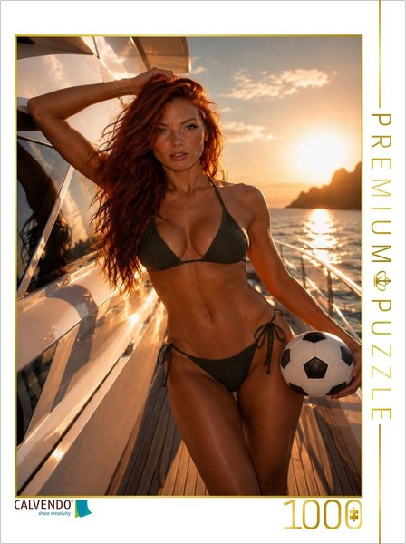 Calvendo Puzzle Summer, Sun, Soccer | 1000 Pieces, Finished Size 25.2 × 18.9 In-image