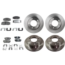 Front & Rear Brake Disc Rotors and Pads Kit For Kia Sorento 2007 2008 2009
