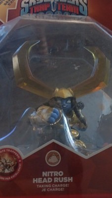Skylanders Nitro Head Rush Trap Team Dragon Action Figure Gold/Blue Blister