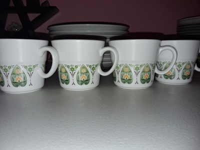 Noritake Progression China Palos Verde 9020 Cup & Saucer Set - Japan Vintage