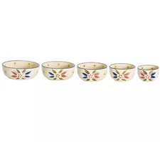 Temp-tations Nesting Prep / Dip Bowls, Set of 5, Old World Confetti T49965