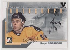 2013-14 ITG Decades 1990s Silver Vault Black Sergei Samsonov #A-SS Auto 1o3