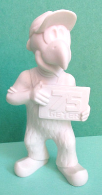 Porzellan- Werbefigur ''GEYER 75''