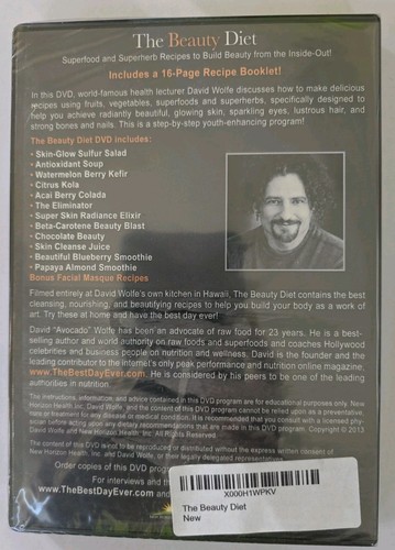 David Wolfe - The Beauty Diet NEW region 1 DVD (2 discs) health / nutrition MINT - Picture 2 of 2