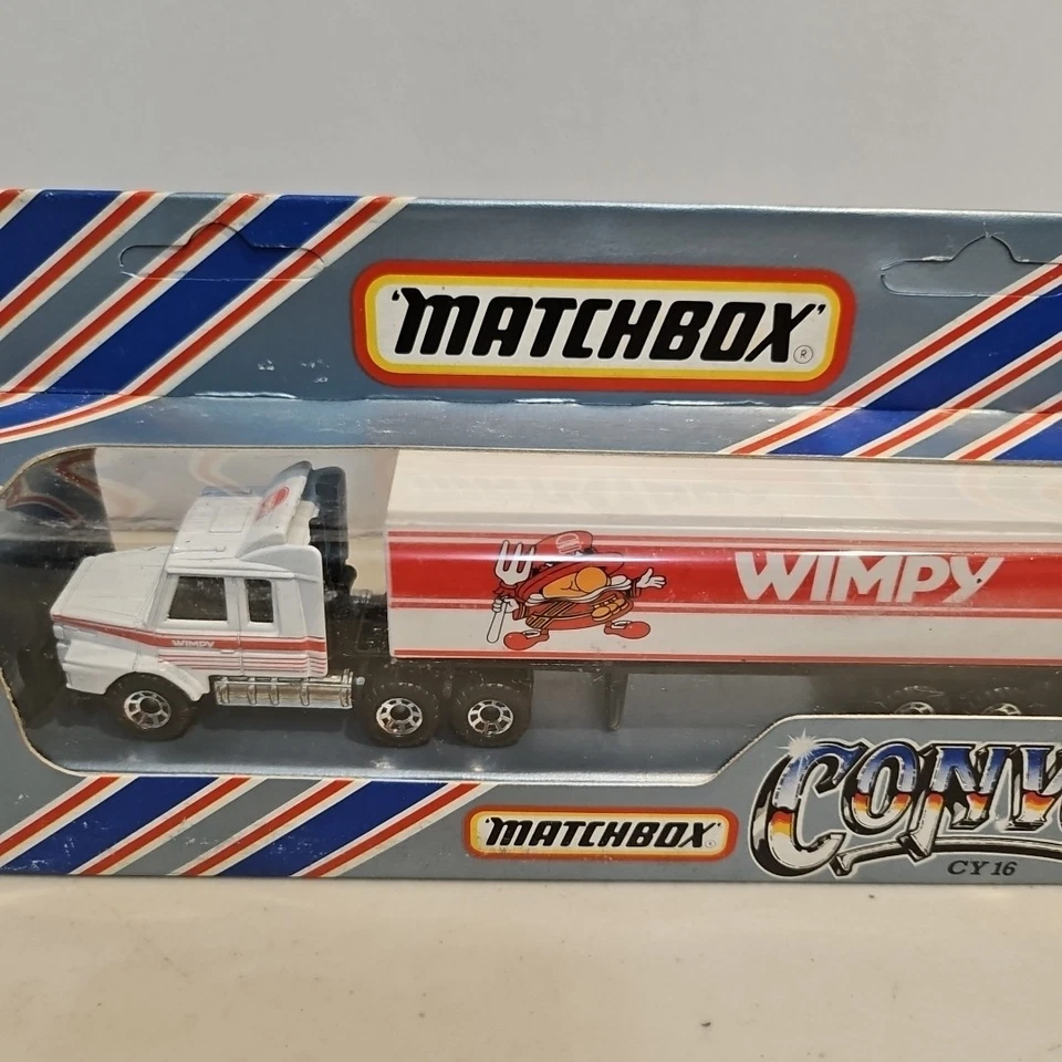 1983 Matchbox Convoy - WIMPY BURGERS SCANIA BOX TRUCK  - # CY16  - Image 2 of 4