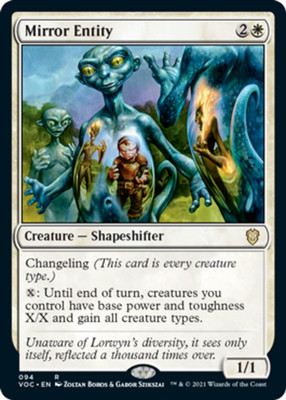1x Near Mint, English Mirror Entity - Commander: Innistrad: Crimson Vow