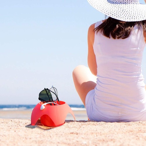 Beach Vacation Essentials Accessories - Beach Drink Cup Holder Sand Coasters, Be - Picture 8 of 8