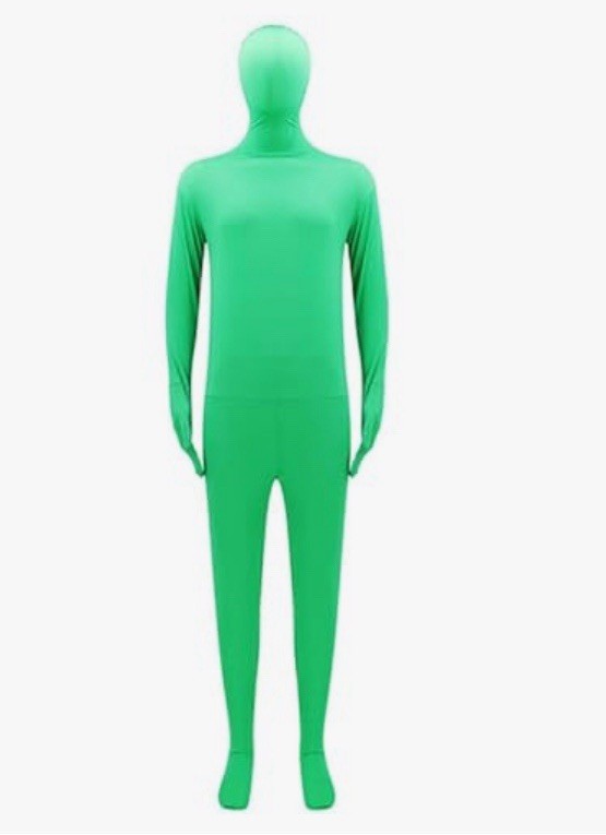 Mens Green Alien Bodysuit - XL