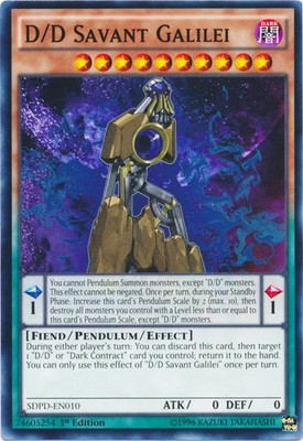 D/D Savant Galilei - SDPD-EN010 - Common - 1st Edition - Near Mint