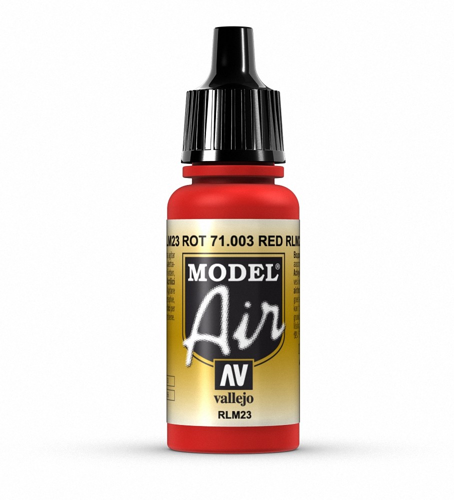 Vallejo Model Air Color 71.003 - Scarlet Red - 17 Ml - Image 2