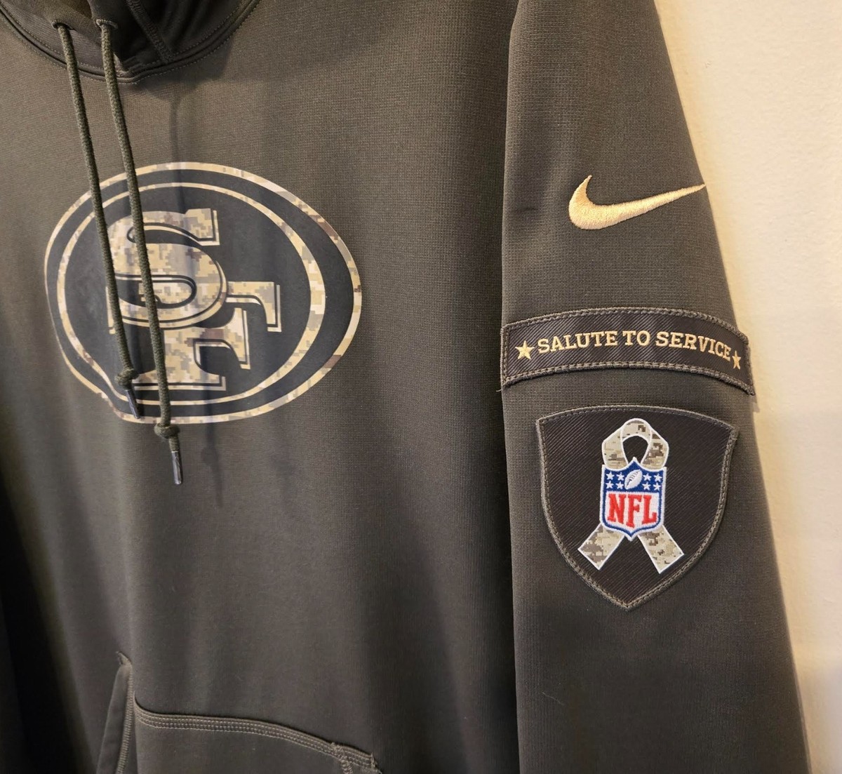 SAN FRANCISCO 49ERS Nike 2015 Salute to Service Hoodie MEN'S XL | eBay