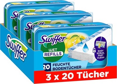 Swiffer Bodenwischer Nachfüllpackung, Feuchte Bodentücher mit