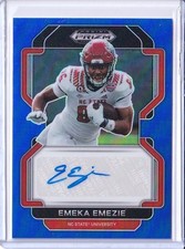 2023 Panini Prizm Draft Picks /149 Emeka Emezie Autograph Blue Rookie RC #RA-EME