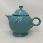 Fiestaware Teapot Turquoise Homer Laughlin Ring Handle HLC Vintage 1993-99