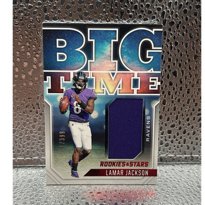 Panini 2023 Rookies & Stars Big Time Lamar Jackson #BT-LJ MEM /399 Ravens