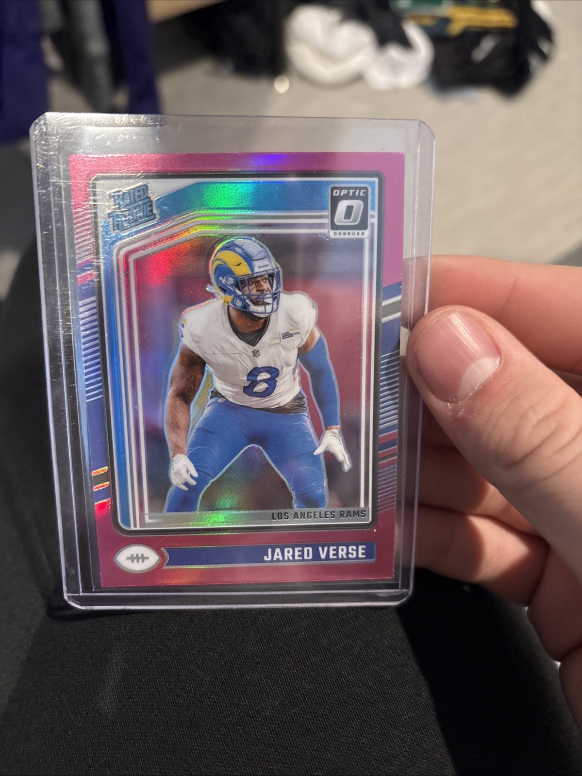 2024 Panini Donruss Optic - Rated Rookie Jared Verse #242 Pink Prizm (RC)
