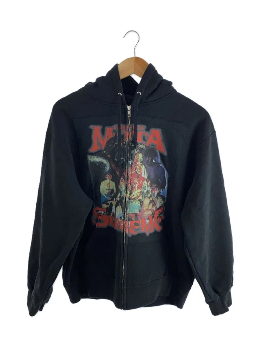 Sweat à capuche zippé Supreme noir S Occasion
