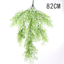 Artificial Plant Vines Wall Hanging Rattan Leaves Branches Outdoor Garden Home D