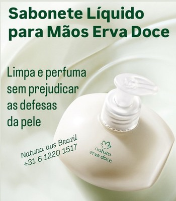 Sabonete Cremoso para as Mãos Erva Doce 250 ml Natura Anis Fennel